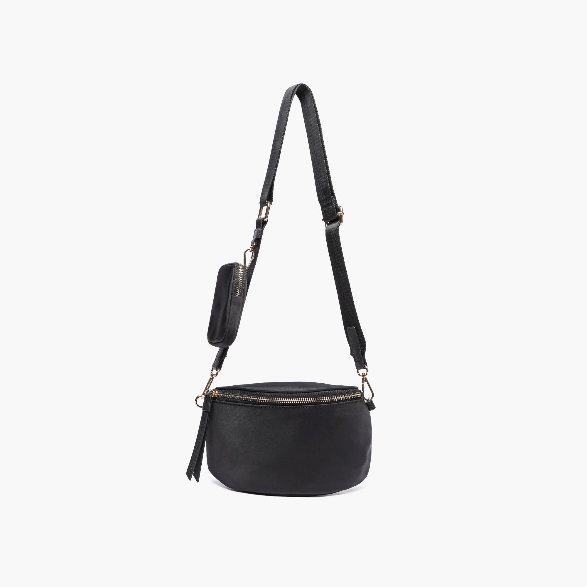 Black Leather Sling Bag/Fanny Pack/Bumbag - Monogram LV – Beauty