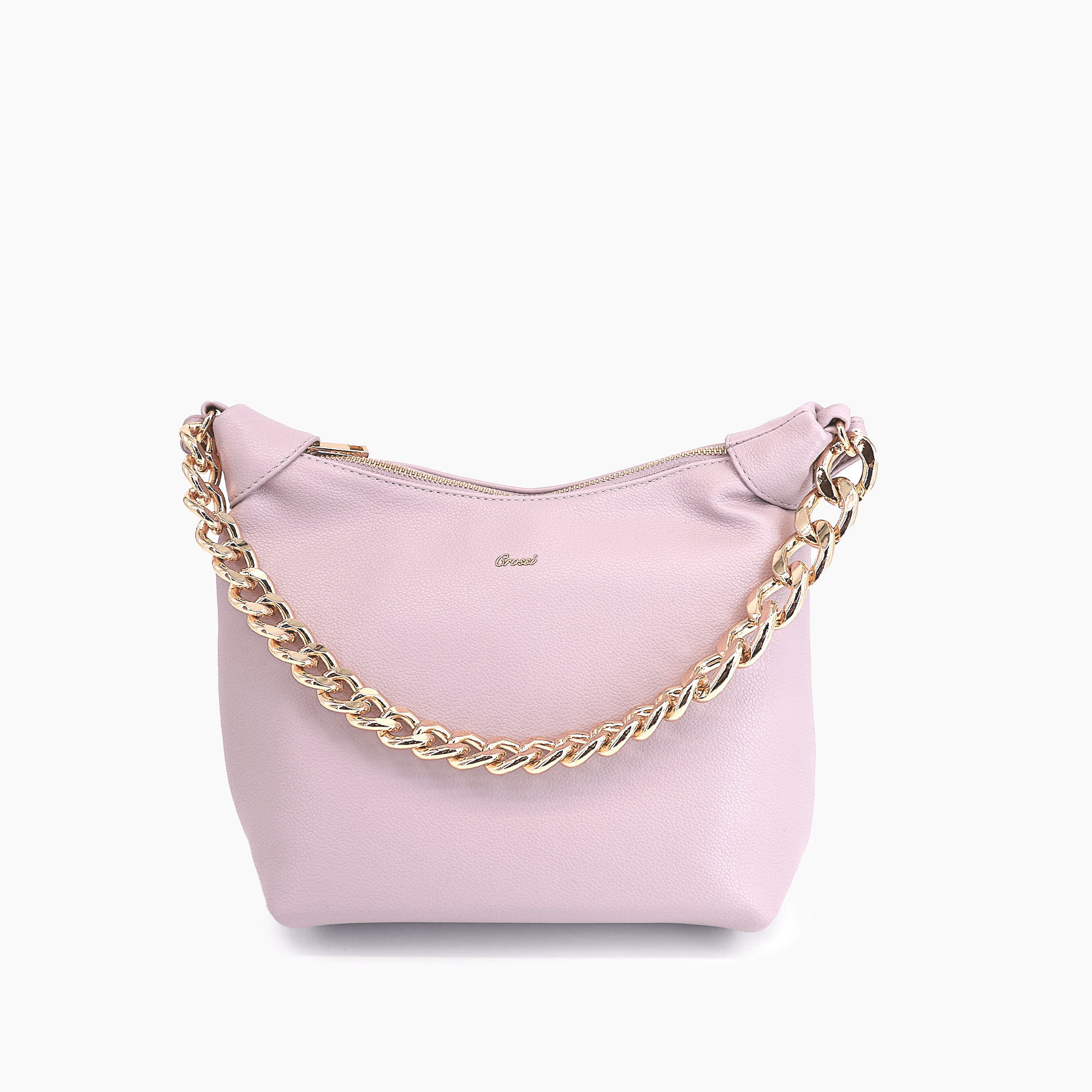 Like Dreams Piper Gold Chain Bucket Crossbody Bag Lilac