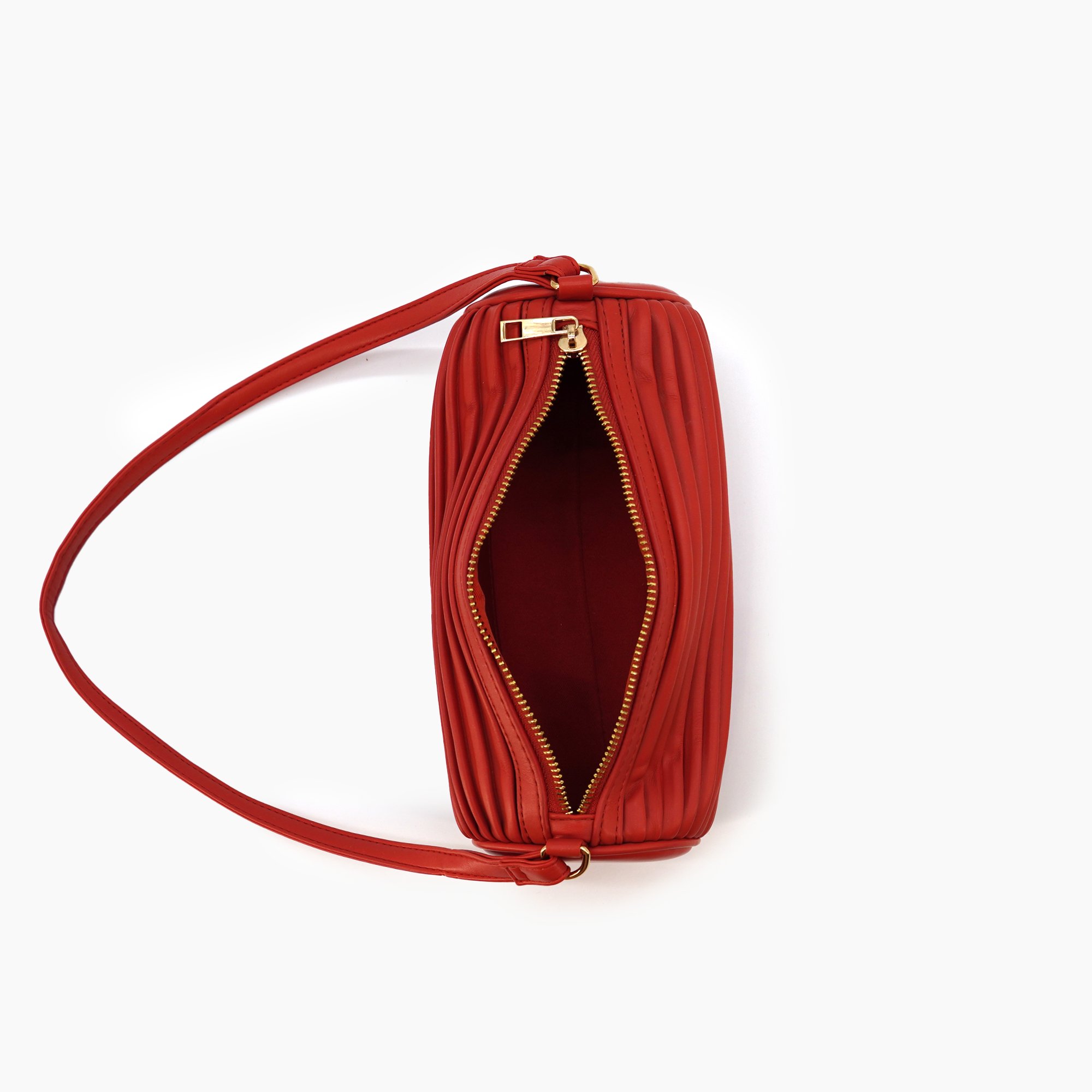 Laila Vegan Pleated Shoulder Bag