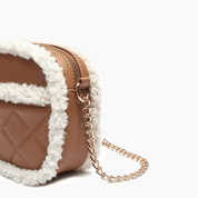 Holly Sherpa Vegan Leather Crossbody