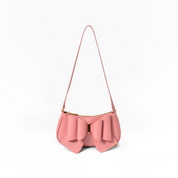 Vegan Bow Baguette Mini Crossbody Bag