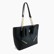 Aubrey Bow Vegan Tote Bag