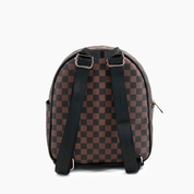 Smiley Checkered Mini Backpack