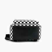 Smiley Checkered Mini Backpack