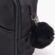 Daffney Slide Pocket Pompom Mini Backpack