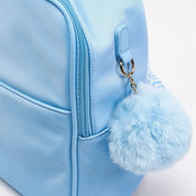 Daffney Slide Pocket Pompom Mini Backpack