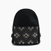 Geometric Sparkle Rhinestone Mini Backpack