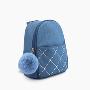 Kingston Denim Rhinestone Mini Backpack