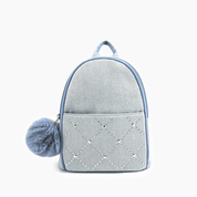 Kingston Denim Rhinestone Mini Backpack