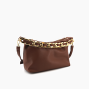 Penelope Braided Gold Chain Crossbody Bag