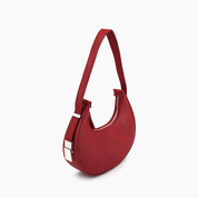 Carol Top Handle Vegan Crescent Shoulder Bag