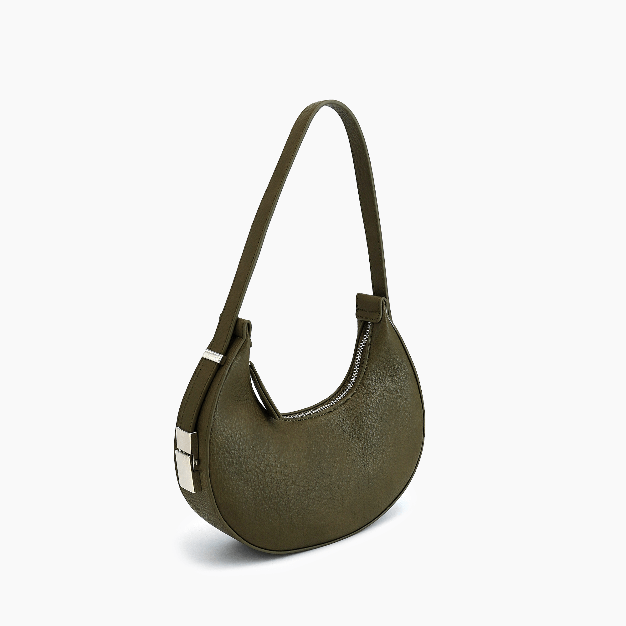 Carol Top Handle Vegan Crescent Shoulder Bag