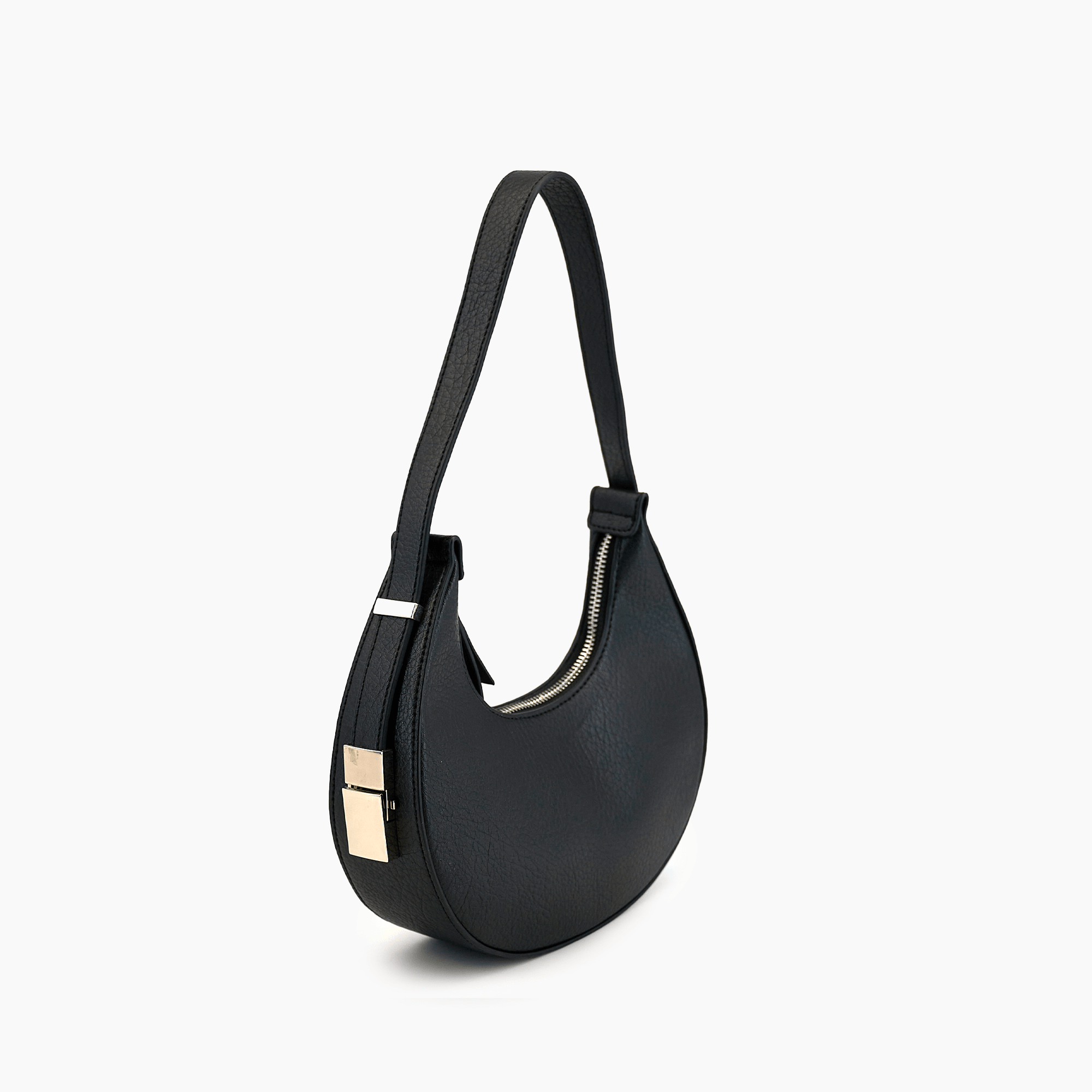 Carol Top Handle Vegan Crescent Shoulder Bag