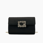 Clara Satin Rhinestone  Evening Clutch Bag