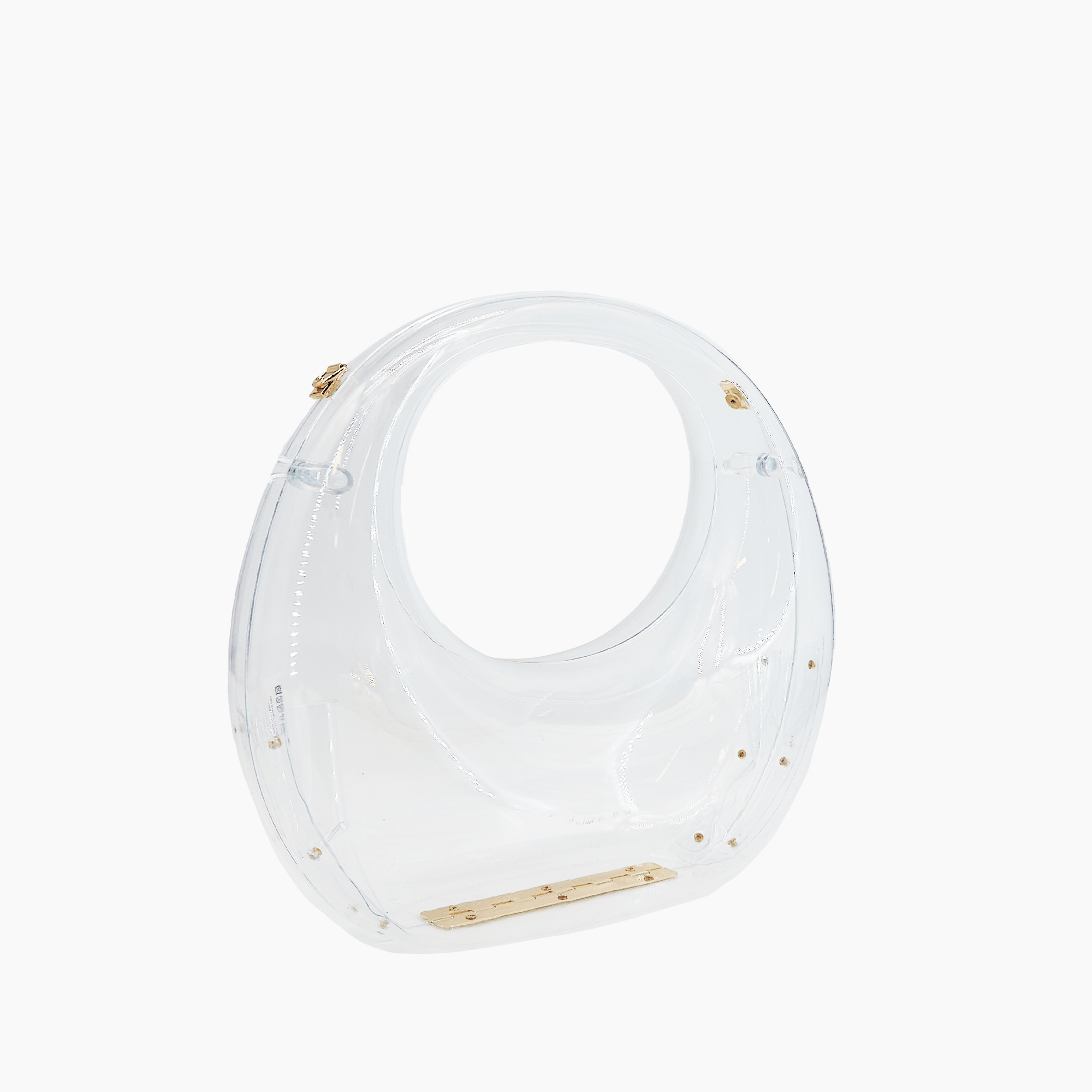 Moonlit Love Metallic Clear Clutch Bag