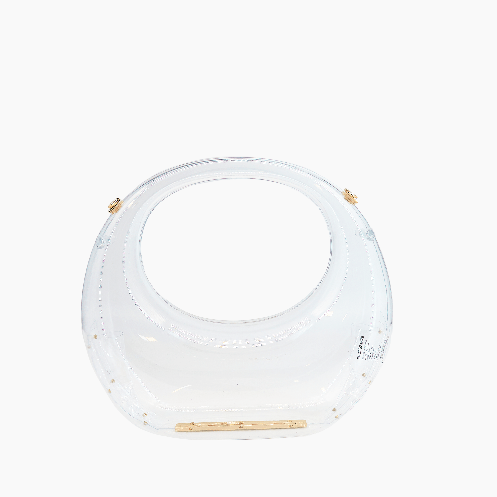 Moonlit Love Metallic Clear Clutch Bag