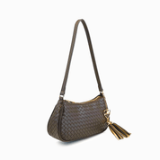 Ash Heart Tassel Vegan Woven Shoulder Bag