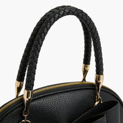 Bea Braided Bow Vegan Top Handle Crossbody Bag