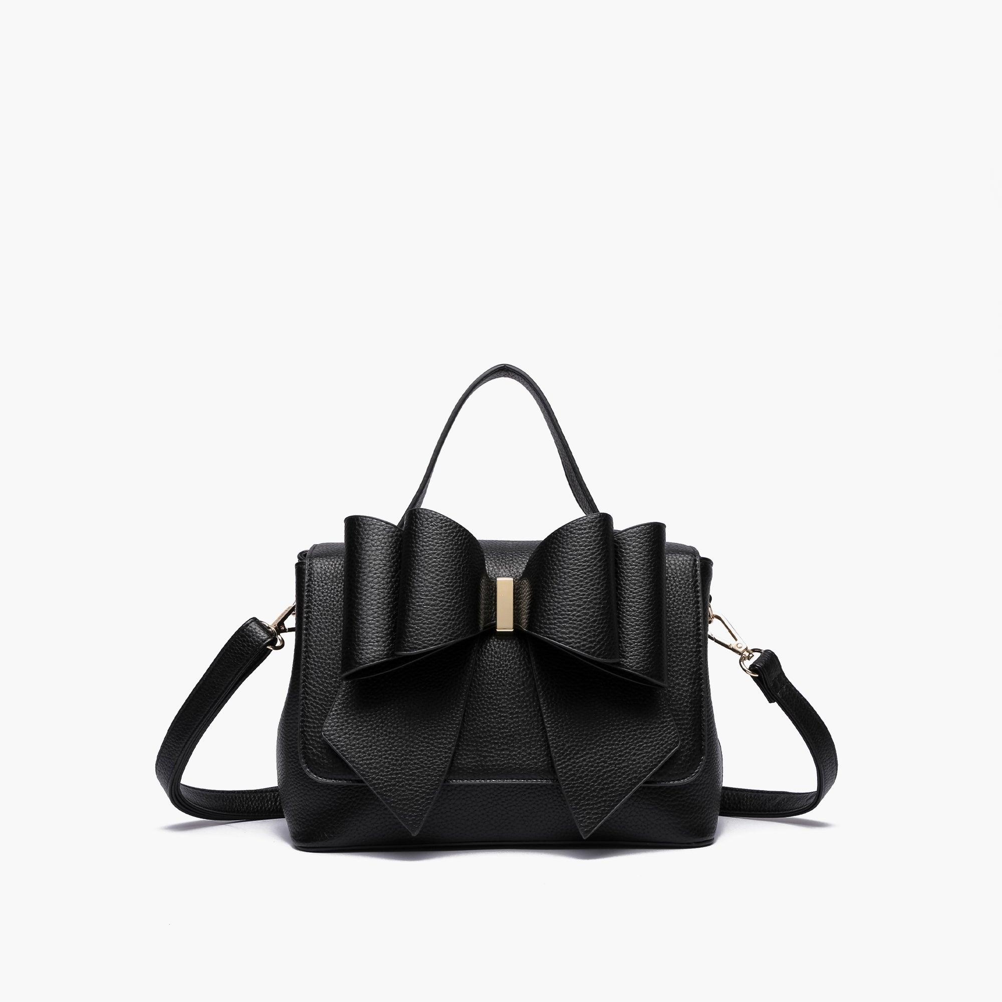 Eva Double Bow Crossbody Satchel