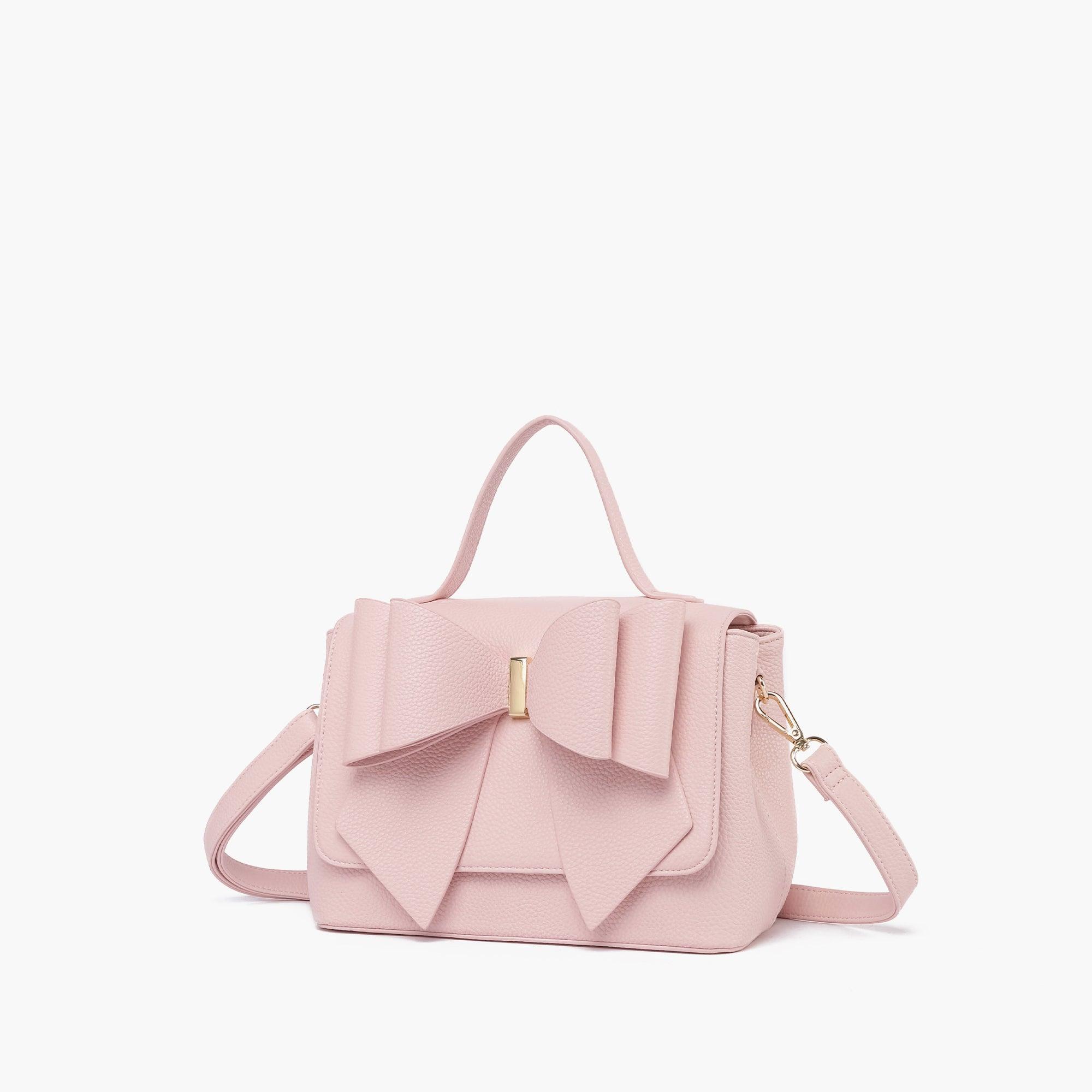 Mini Crossbody Bag EVA Double Bow Crossbody White Blush