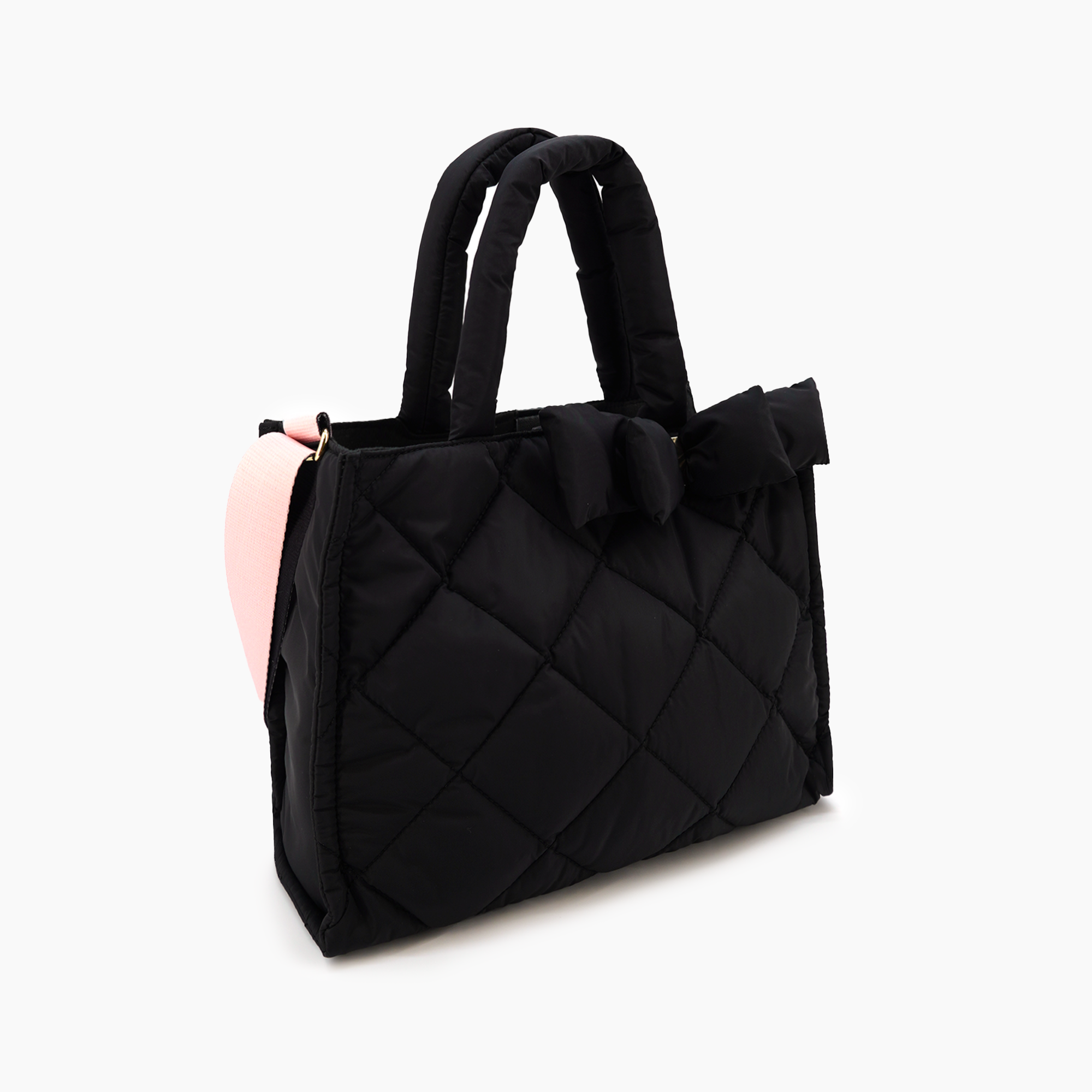 Serenity Bow Puffer Tote Bag