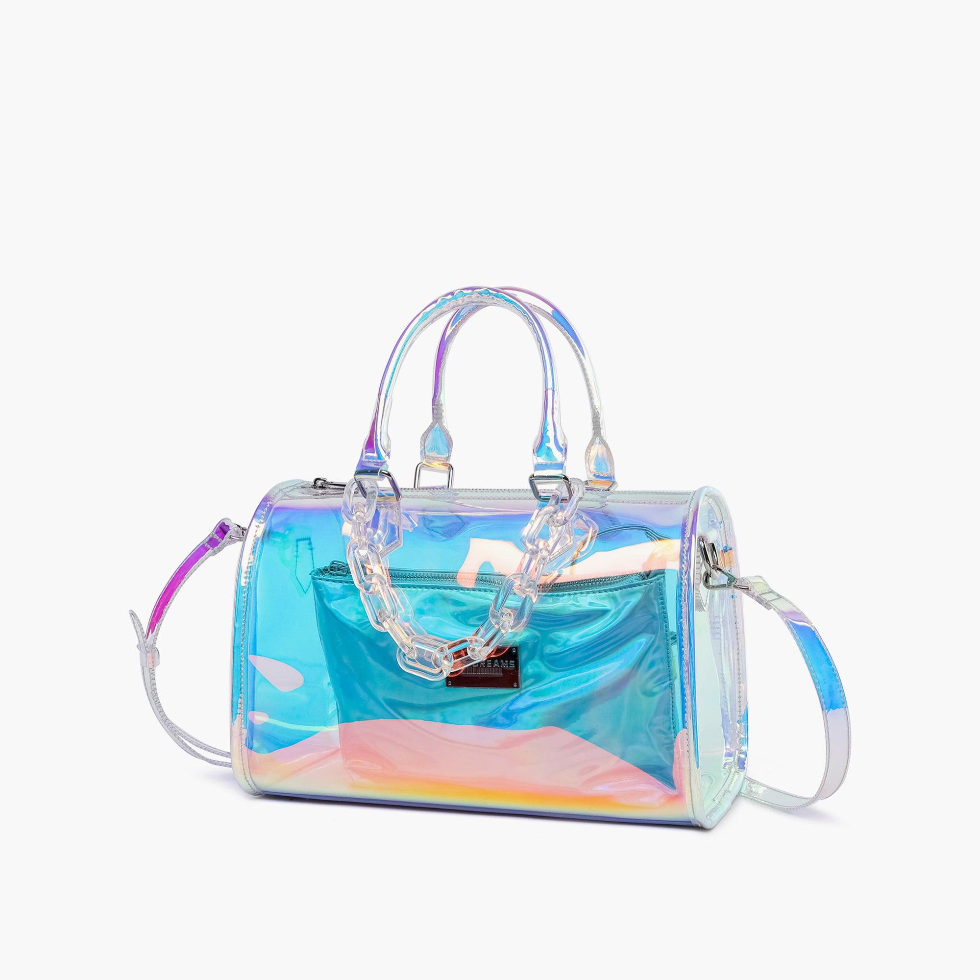 Hologram Clear Satchel with Inner Clutch LIKE DREAMS