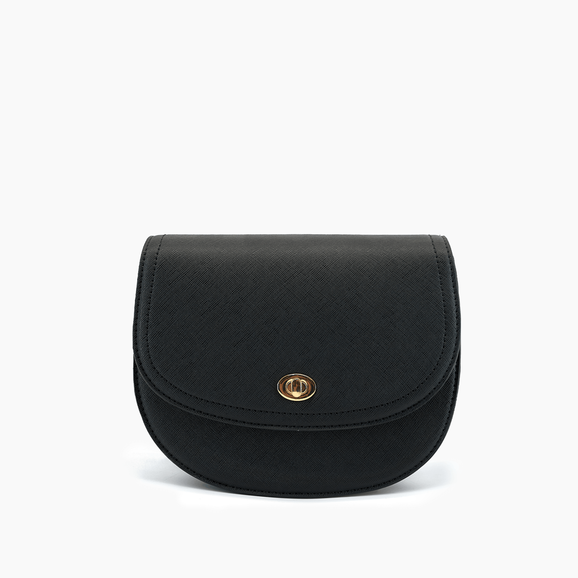 Gemma Crescent Turn Lock Crossbody Bag