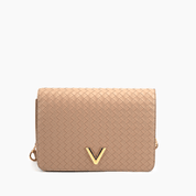 Haven Flap Vegan Woven Crossbody Bag