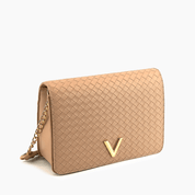 Haven Flap Vegan Woven Crossbody Bag