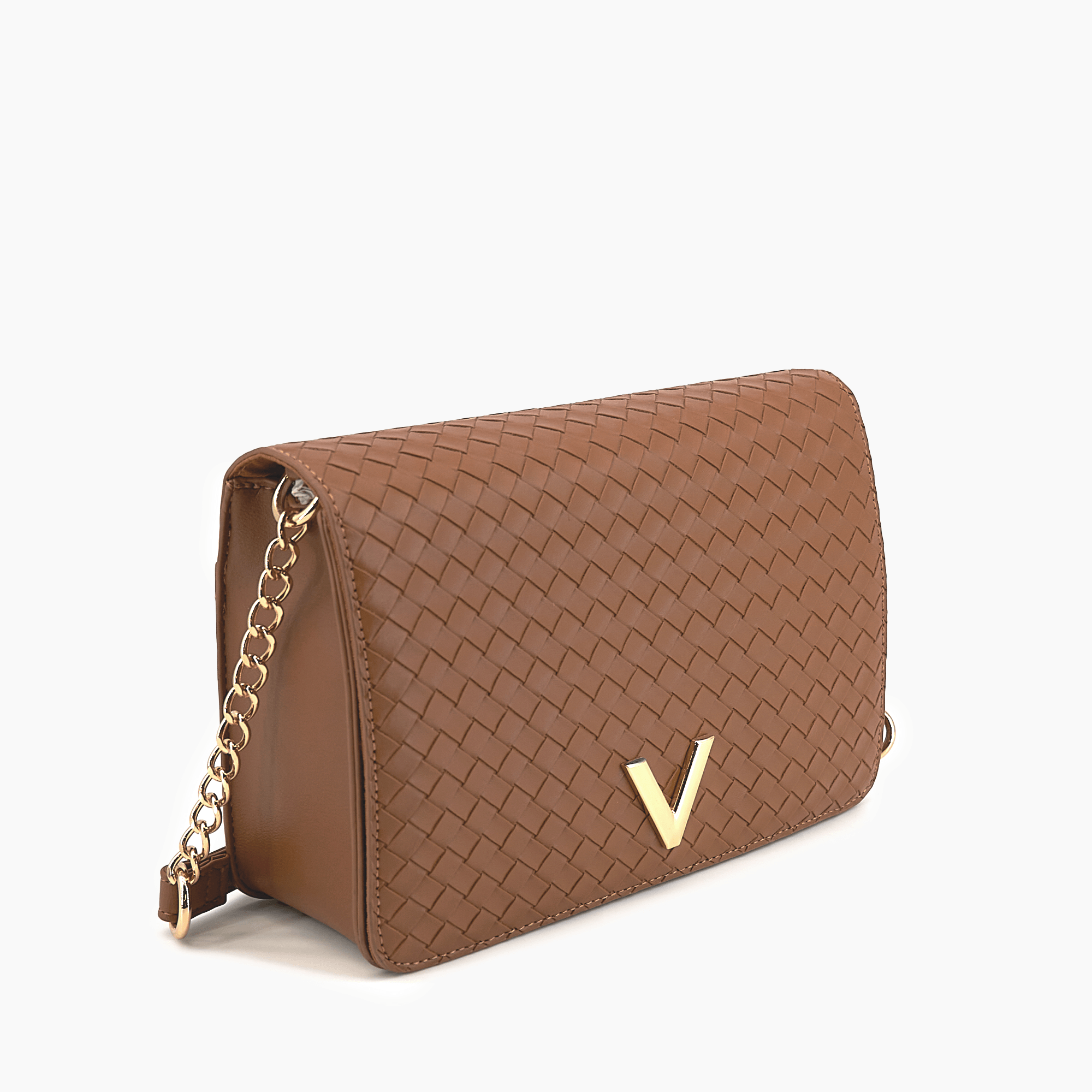 Haven Flap Vegan Woven Crossbody Bag