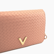 Haven Flap Vegan Woven Crossbody Bag