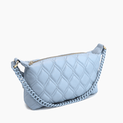 Ruby Baguette Vegan Quilted Crossbody Bag