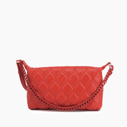 Ruby Baguette Vegan Quilted Crossbody Bag