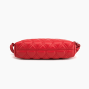 Ruby Baguette Vegan Quilted Crossbody Bag