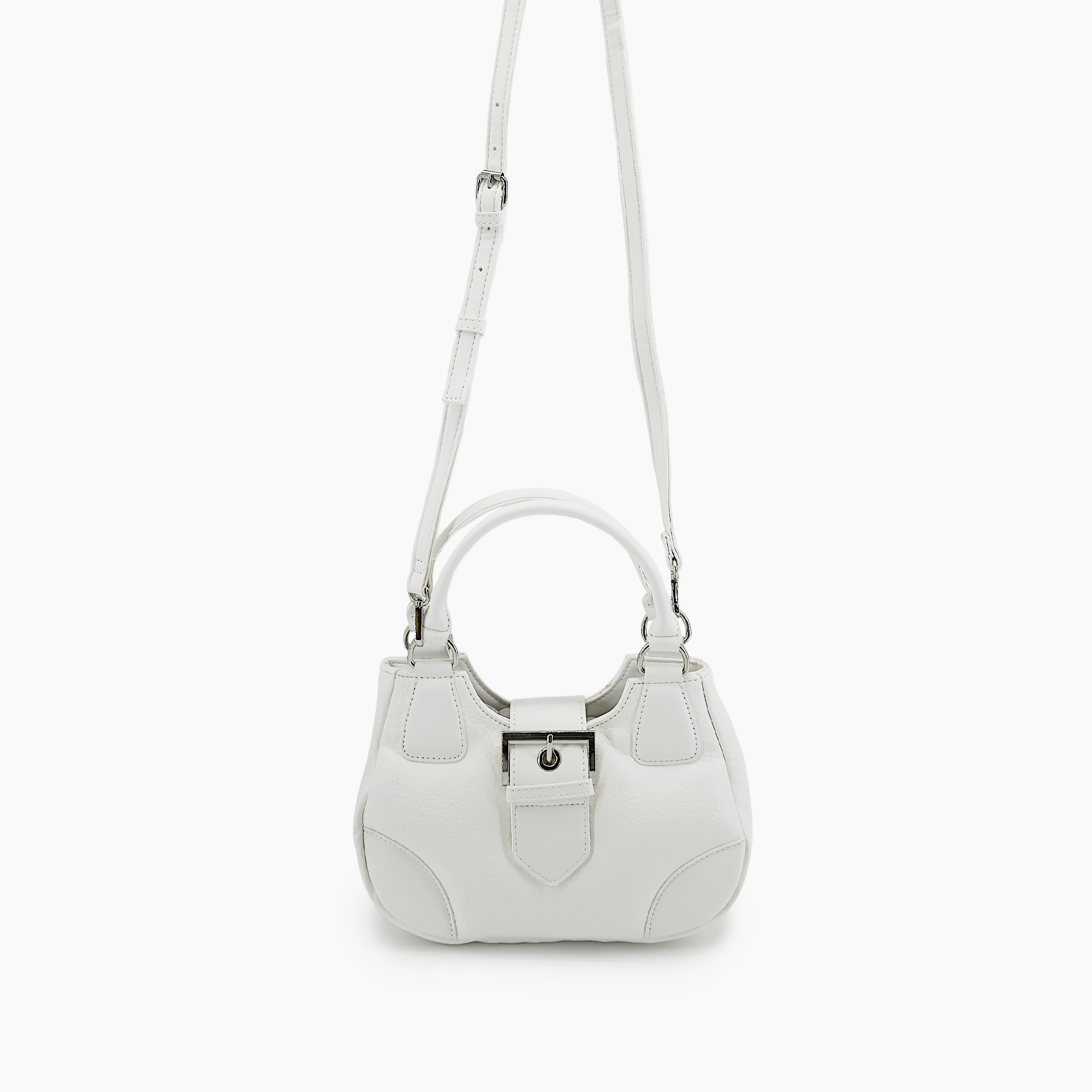 Artic Plush Y2K Top Handle Crossbody Bag