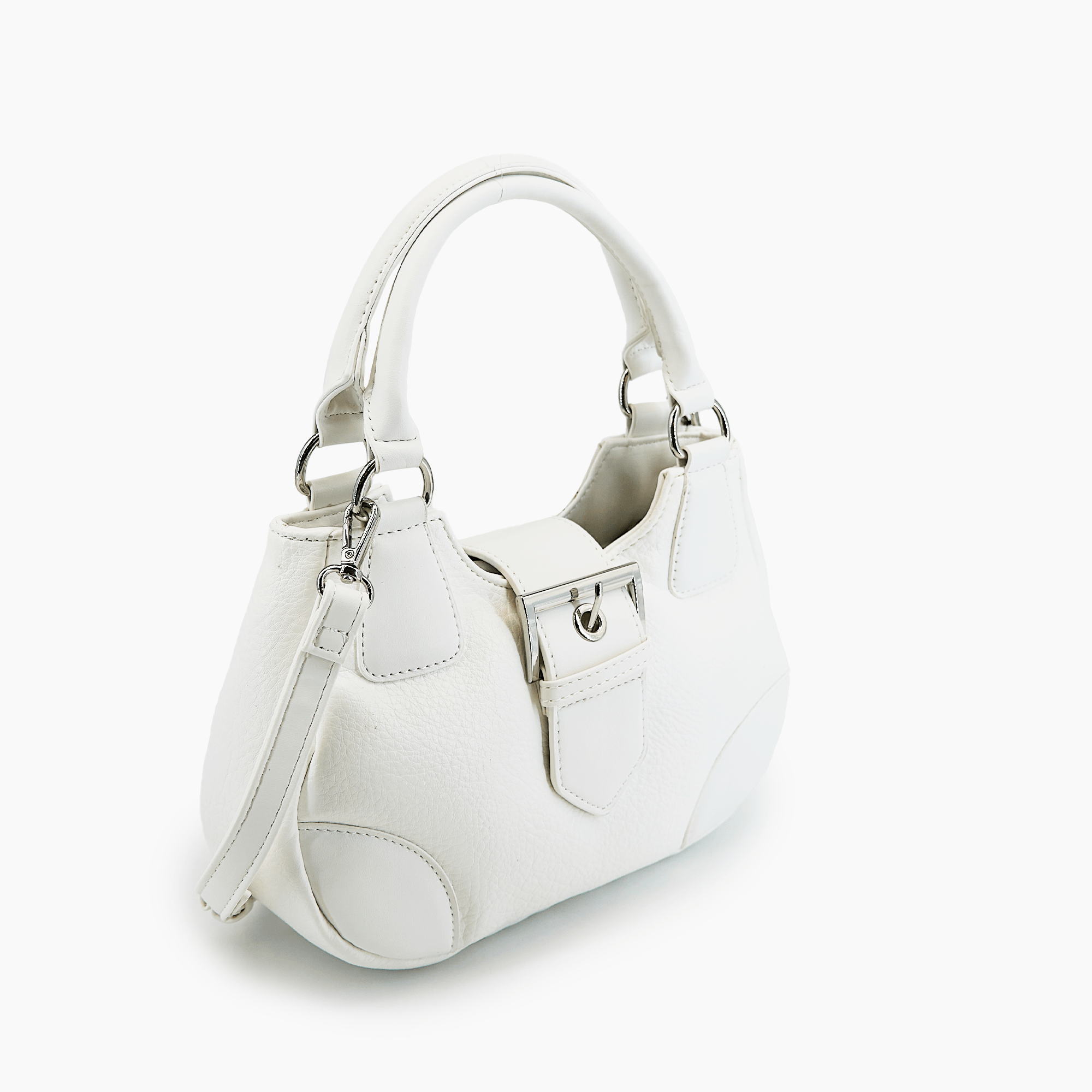 Artic Plush Y2K Top Handle Crossbody Bag