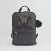 Harper Butterfly Top Handle Black Backpack