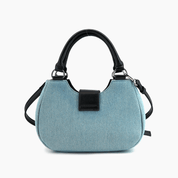 Denim Plush Y2K Top Handle Crossbody Bag