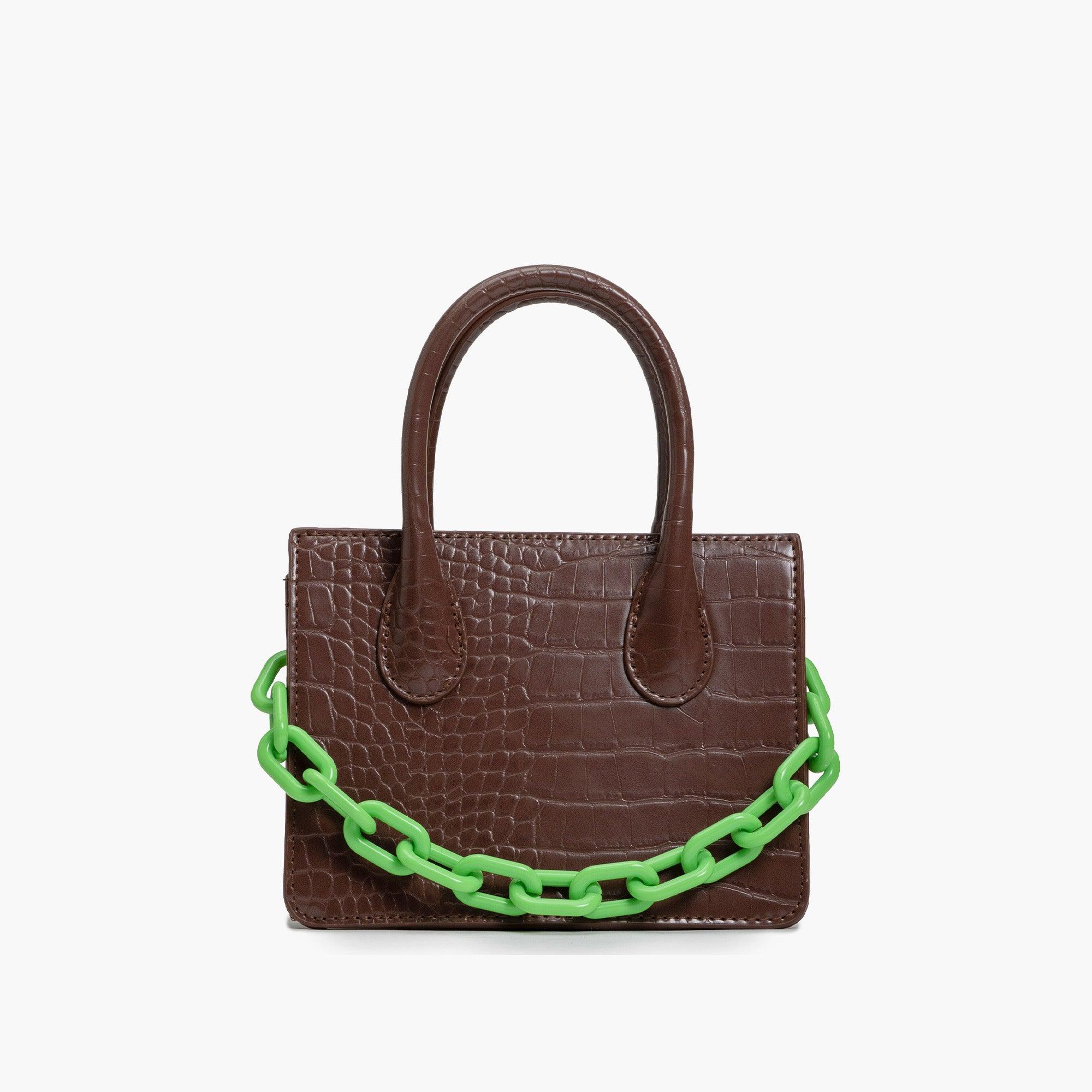 Jacquemus green croc online bag